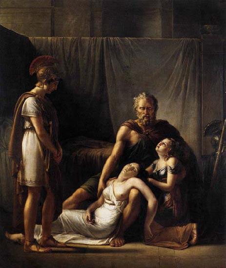 KINSOEN, Francois Joseph The Death of Belisarius' Wife oil painting image